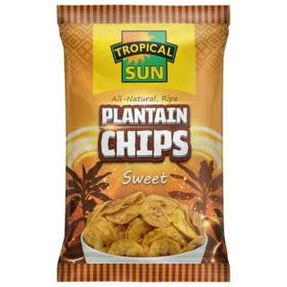 Tropical sun plantain chips sweet